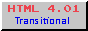 A pixelated image saying "HTML 4.0.1 Transitional"